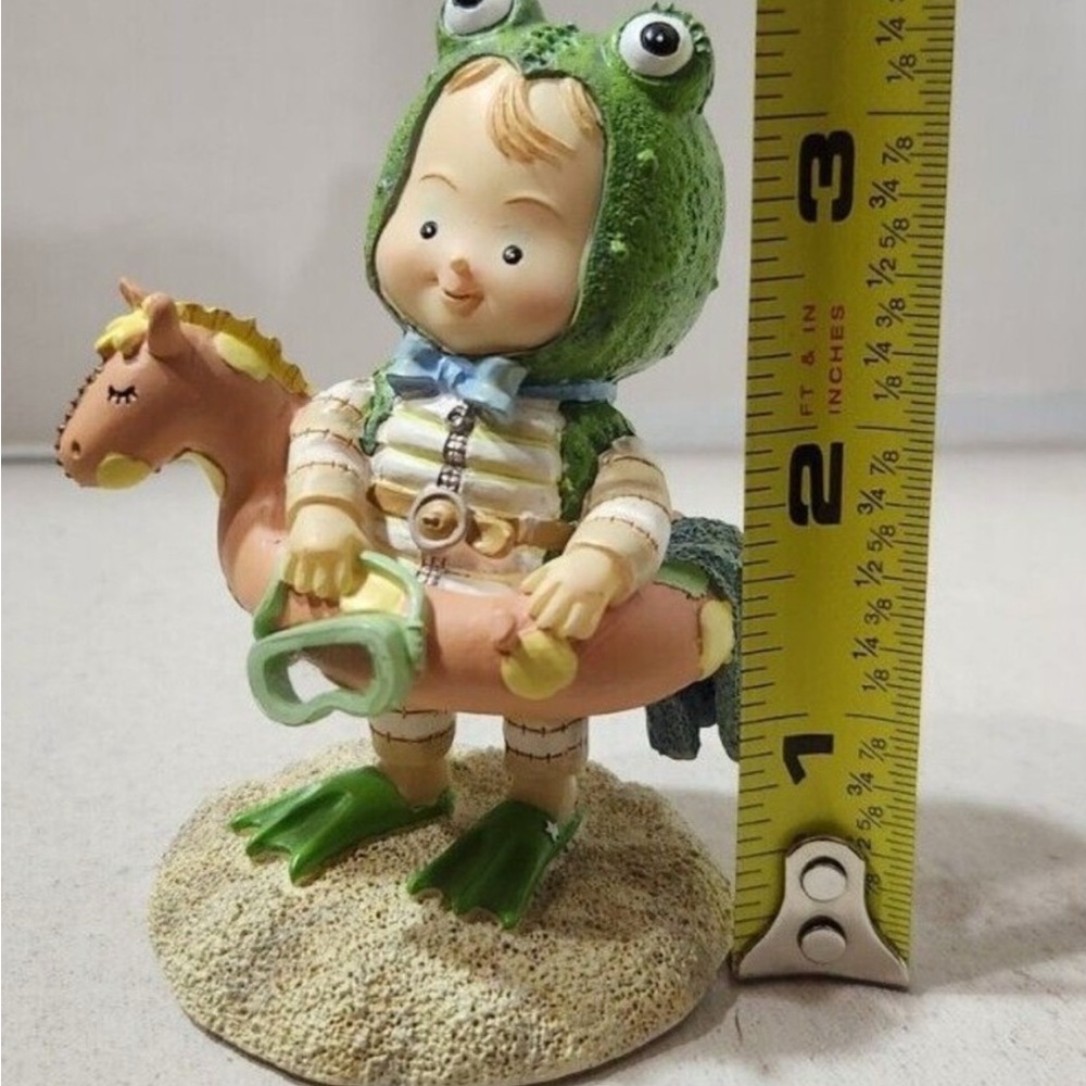 Vintage RUSS collection Paddywhack Lane 2002 Tyler The Frog Figurine Spring